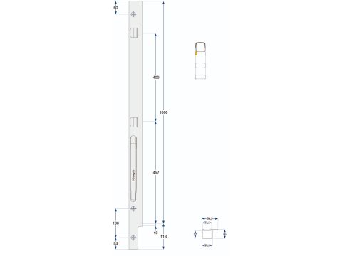 Kinnegrip K20-1000, etu-OK galv pul