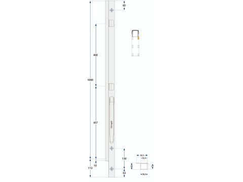 Kinnegrip K20-1000, etu-OK pultatta