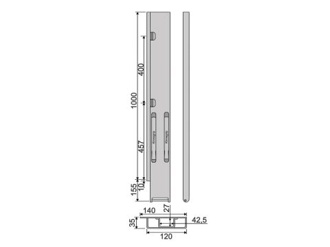 Kinnegrip K20-1000, taka-VK