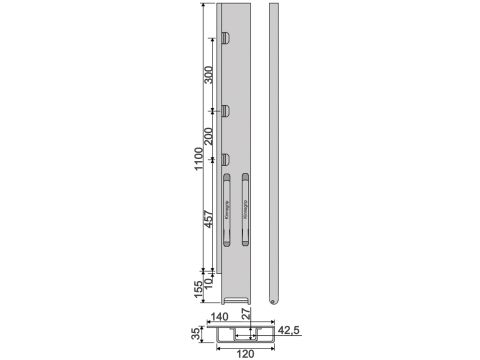 Kinnegrip K20-1200, taka-VK