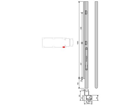 Kinnegrip K20-1000 alu, etu-OK
