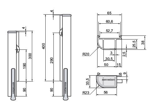 Armaton 4000 XF 400, etu-OK