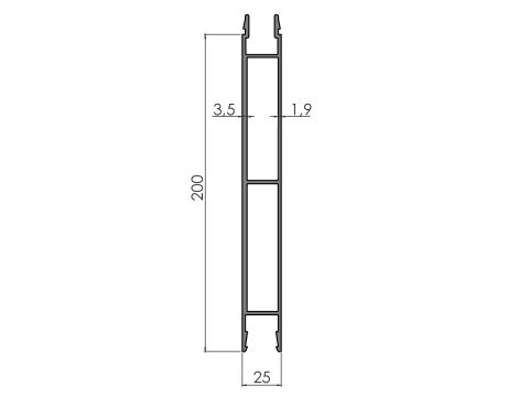 Mellanprofil 15716 An 3,26/7,5