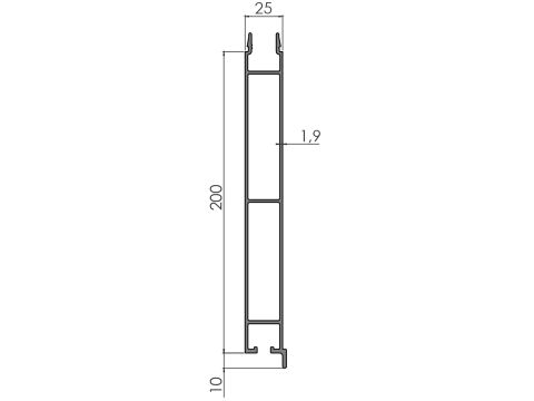 Alaprofiili 8704 2,72/7,6 m