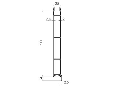 Alaprofiili 378305 An 3,65/7,0