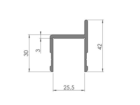 Gavelprofil 9032 An 0,65/7,1
