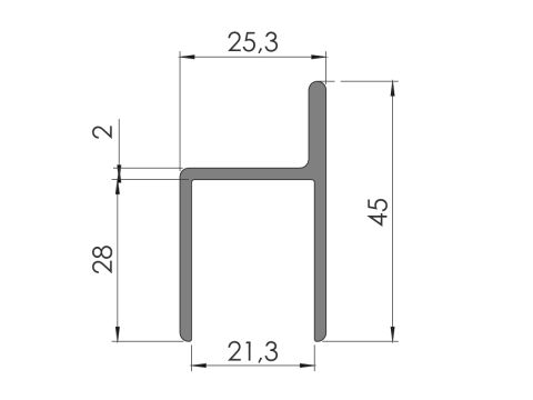 Alareunaprof. 14479-Y21 0,55/5,3