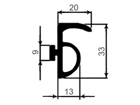 Ovikierron tiiviste 33x20/13