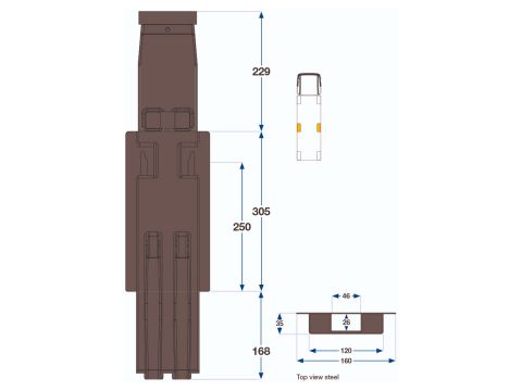 Side Pillar K5-400 Kinnetopp