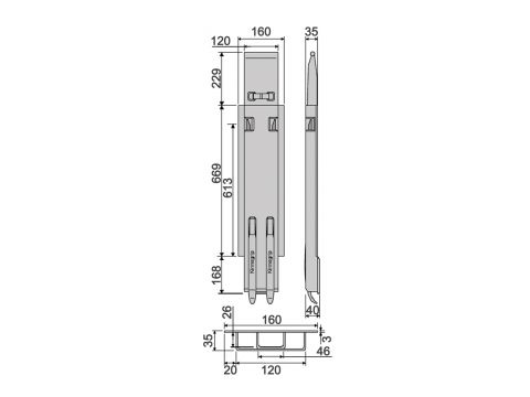Side Pillar Kinnegrip K5-800 extend