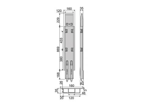 Side Pillar Kinnegrip K5-1000 exten