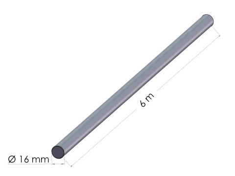 Pyörötanko RST 16 mm/6m