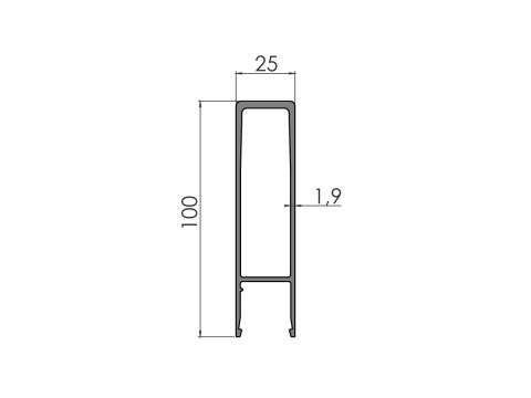 Upper section 9027 1.34/7,6