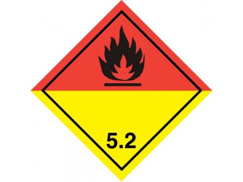 Warning sign 5,2 - 30x30, sticker