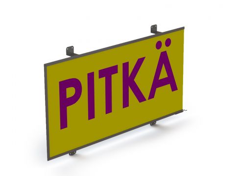 Sign frame for "PITKÄ", SS