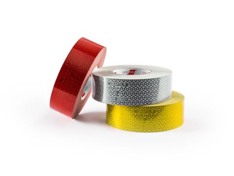 Conspicuity tape, red